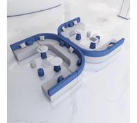 KIBONCY Divano da ufficio, posti a sedere nell'area lounge della biblioteca for il relax e l'attesa, divano for reception e negoziazione, pelle semplice e moderna creativa(K)