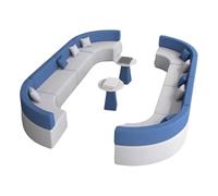 KIBONCY Divano da ufficio, posti a sedere nell'area lounge della biblioteca for il relax e l'attesa, divano for reception e negoziazione, pelle semplice e moderna creativa(H)