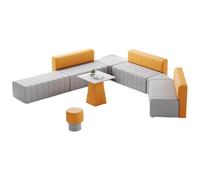 KIBONCY Divano da ufficio semplice e moderno reception reception for il tempo libero resto reception combinazione di tavolini creativi personalizzati a forma speciale(D)