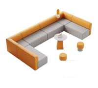 KIBONCY Divano da ufficio semplice e moderno reception reception for il tempo libero resto reception combinazione di tavolini creativi personalizzati a forma speciale(G)