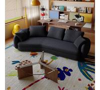 KIBONCY Divano dalla forma speciale, divano for lobby da ufficio, for negozi di abbigliamento, lobby di hotel, lounge for uffici, aree reception e spazi for riunioni(D,2.4M)