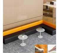 KIBONCY Divano Della Reception Nell'area Lounge Dell'istituto Di Formazione, Semplice Scrivania Da Ufficio, Fronte Minimalista, In Attesa Con Un Esclusivo Tavolino Caffè A Forma Angolo(L)