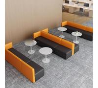 KIBONCY Divano Della Reception Nell'area Lounge Dell'istituto Di Formazione, Semplice Scrivania Da Ufficio, Fronte Minimalista, In Attesa Con Un Esclusivo Tavolino Caffè A Forma Angolo(P)