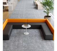 KIBONCY Divano Della Reception Nell'area Lounge Dell'istituto Di Formazione, Semplice Scrivania Da Ufficio, Fronte Minimalista, In Attesa Con Un Esclusivo Tavolino Caffè A Forma Angolo(M)