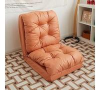 KIBONCY Divano Divano Soggiorno Camera da letto Piccolo spazio Appartamento Dormitorio Tessuto di cotone e lino Pelle resistente ai graffi di gatto(Orange,X-Large)