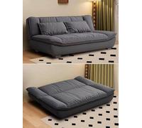 KIBONCY Divano Divano Soggiorno Camera da letto Piccolo spazio Appartamento Dormitorio Tessuto di cotone e lino Pelle resistente ai graffi di gatto(White,X-Large)