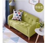 KIBONCY Divano doppio in stile giapponese in tessuto for piccolo appartamento, singolo, due posti, caffetteria, sala da pranzo, sedia da gioco, divano for il tempo libero(Grass green,1.74m)