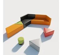 KIBONCY Divano e Tavolino Creativo for Ufficio: Semplici ma di Charme for il Ricevimento della Training Academy(A)