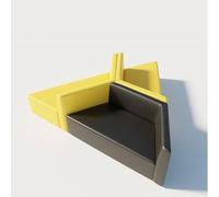 KIBONCY Divano e Tavolino Creativo for Ufficio: Semplici ma di Charme for il Ricevimento della Training Academy(C)