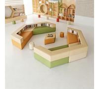 KIBONCY Divano For Biblioteca Modulare Con Libreria Integrata Set Di Panche Morbide E Creative For Sala Lettura Scolastica, Area Reception Istituzionale, Lounge, Mobili For Ingresso(C)