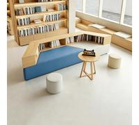 KIBONCY Divano For Biblioteca Modulare Con Libreria Integrata Set Di Panche Morbide E Creative For Sala Lettura Scolastica, Area Reception Istituzionale, Lounge, Mobili For Ingresso(D)