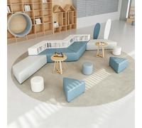 KIBONCY Divano For Biblioteca Modulare Con Libreria Integrata Set Di Panche Morbide E Creative For Sala Lettura Scolastica, Area Reception Istituzionale, Lounge, Mobili For Ingresso(G)