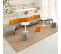 KIBONCY Divano for reception curvo commerciale Posti a sedere moderni e irregolari for la hall dell'ufficio, area di attesa, istituto di formazione, reception e trattative commerciali(E)