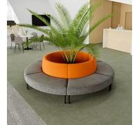 KIBONCY Divano for reception curvo commerciale Posti a sedere moderni e irregolari for la hall dell'ufficio, area di attesa, istituto di formazione, reception e trattative commerciali(A)