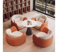 KIBONCY Divano for reception e negoziazione aziendale, combinazione di tavolo e sedia, area di sosta della hall dell'ufficio vendite dell'hotel(C)