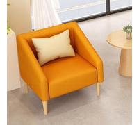 KIBONCY Divano for reception for il tempo libero, piccolo divano, dotato di comodi cuscini, for piccoli spazi, appartamento, soggiorno, ufficio in casa, facile montaggio(Orange,67 * 60 * 70cm)