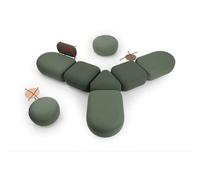 KIBONCY Divano for reception for ufficio,divano combinato modulare,cuscino del sedile in spugna,combinazione creativa,per biblioteca dell'asilo dell'istituto di formazione(C)