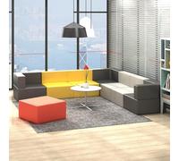 KIBONCY Divano for reception for ufficio semplice e moderno, creativo, angolo for il tempo libero, reception, area relax, divano for affari, combinazione di tavolini da caffè(F)