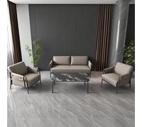 KIBONCY Divano for reception for ufficio, trattative commerciali su divani in ferro battuto, facile da pulire, for camera da letto, soggiorno, reception for ufficio e lounge club(73+73+173+120cm)