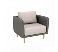 KIBONCY Divano for reception minimalista, divano for cabina con posti a sedere, divano casual e set da tavolo, for sale da tè e caffè(Gray,73 * 65 * 70cm)