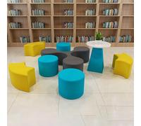 KIBONCY Divano For Reception Modulare,Set Di Divani For Reception Modulari Moderni,Divani Moderni Mobili For La Scuola Materna i Formazione Sala Delle Attività(J)