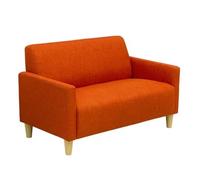 KIBONCY Divano giapponese doppio in tessuto for il tempo libero, piccolo appartamento, singolo, due persone, bar, sala da pranzo(Orange,1.57m)