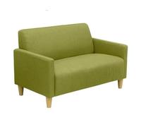 KIBONCY Divano giapponese doppio in tessuto for il tempo libero, piccolo appartamento, singolo, due persone, bar, sala da pranzo(Green,0.72m)