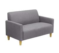 KIBONCY Divano giapponese doppio in tessuto for il tempo libero, piccolo appartamento, singolo, due persone, bar, sala da pranzo(Light gray,1.74m)