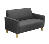 KIBONCY Divano giapponese doppio in tessuto for il tempo libero, piccolo appartamento, singolo, due persone, bar, sala da pranzo(Dark gray,1.57m)