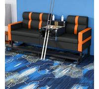 KIBONCY Divano lounge da biliardo in pelle PU, sedia for spettatori da biliardo 2 in 1 con braccioli, posti a sedere ergonomici for sala giochi for attività ricreative in sala(A14)