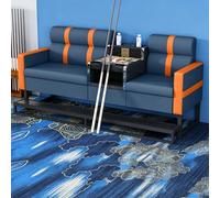 KIBONCY Divano lounge da biliardo in pelle PU, sedia for spettatori da biliardo 2 in 1 con braccioli, posti a sedere ergonomici for sala giochi for attività ricreative in sala(A20)
