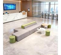 KIBONCY Divano Lounge Minimalista,divani For Ufficio Modulari Creativi,comodi Posti A Sedere For Reception,per Lobby Di Uffici, Biblioteche, Gallerie D'arte, Scuole(3600mm)
