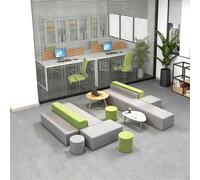 KIBONCY Divano Lounge Minimalista,divani For Ufficio Modulari Creativi,comodi Posti A Sedere For Reception,per Lobby Di Uffici, Biblioteche, Gallerie D'arte, Scuole(160 * 320cm)
