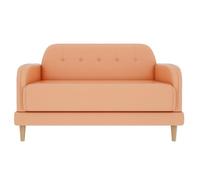 KIBONCY Divano moderno con accento lounge, con struttura in legno massello e comoda poltrona singola for soggiorno, camera da letto, ufficio, caffetteria(Orange,2)