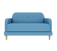 KIBONCY Divano moderno con accento lounge, con struttura in legno massello e comoda poltrona singola for soggiorno, camera da letto, ufficio, caffetteria(Blue,2)
