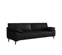KIBONCY Divano moderno della metà del secolo, divano in ecopelle, divanetto imbottito in pelle a 2 posti divanetti for piccoli spazi camera da letto(E,150x72x77cm)