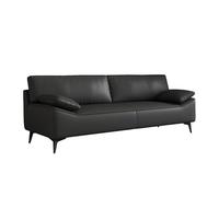 KIBONCY Divano moderno della metà del secolo, divano in ecopelle, divanetto imbottito in pelle a 2 posti divanetti for piccoli spazi camera da letto(A,175x72x77cm)