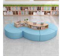 KIBONCY Divano moderno e minimalista con libreria portaoggetti - Combo salvaspazio for la sala delle attività scolastiche, l'angolo lettura in classe o la sala giochi domestica(D)