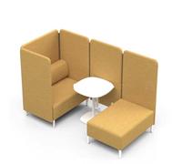 KIBONCY Divano Moderno Modulare Con Schienale Alto Schermo For La Privacy, Set Di Sedili Divisori For Ufficio Dalla Forma Creativa For Ricevimenti Aziendali, Centri Formazione E Area Lounge For(A)