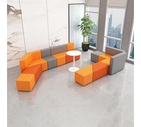 KIBONCY Divano Modulare, Combinazione Di Divani Da Ufficio Irregolari For Il Tempo Libero, For Sala Aziendale, Salone Di Bellezza Della Banca, Area Di Riposo E Attesa(J)