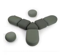 KIBONCY Divano Modulare For Area Reception Sala D'attesa Di Ufficio, Curvo Creativo For Hall Della Biblioteca Scuola Materna, Panca For In Tessuto Resistente(D)