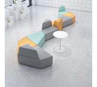 KIBONCY Divano Modulare Mobile,Divani E Tavolini Da Caffè Di Forme Irregolari,Divani Moderni Minimalisti Creativi,per Aree Reception Di Ufficio E Istituzioni Educative(017)