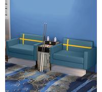 KIBONCY Divano Premium for spettatori da biliardo, mobili da biliardo a 4 posti con tavolino, comodi posti a sedere imbottiti(A5)