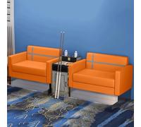 KIBONCY Divano Premium for spettatori da biliardo, mobili da biliardo a 4 posti con tavolino, comodi posti a sedere imbottiti(A3)