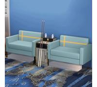 KIBONCY Divano Premium for spettatori da biliardo, mobili da biliardo a 4 posti con tavolino, comodi posti a sedere imbottiti(A4)