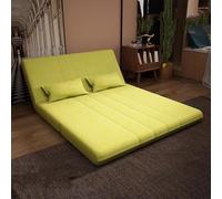 KIBONCY Divano sezione a nubi, divano con seduta Tatami, poltrona reclinabile, divano futon singolo imbottito regolabile green-180 187cm