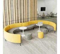 KIBONCY Elegante set di posti a sedere curvi for reception, divano irregolare creativo for la hall dell'ufficio, l'istituto di formazione, l'area della reception e la sala for trattative aziendali(A)