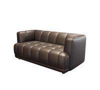KIBONCY Faux Leather Sofa Couch for Living Room,Small Loveseat with Arms for Bedroom Modern Upholstered Love Seat(2)