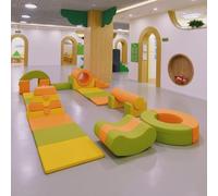 KIBONCY Foam Climbing Blocks with Ramp & Stairs for Toddlers,Baby Gym with Ultra High Density Soft Play Set for Crawling for Infant, Babies & Kids(B)