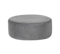 KIBONCY Footstool Fabric Sofa Stool Round Performance Velvet Upholstered Ottoman Pouf, Foot,for Living Room & Bedroom(D,120cm)